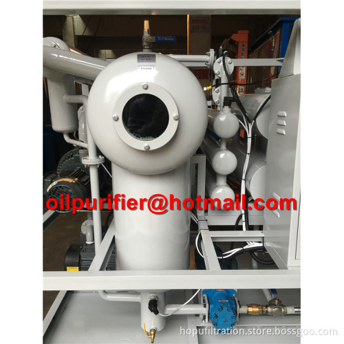 Single stage Transformer Oil Purifier machine, low vacuum insulation oil treatment plant